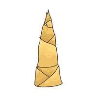Illustration of bamboo shoots vector