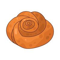 Illustration of cinnamon roll vector