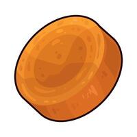 Illustration of Sliced Carrot vector