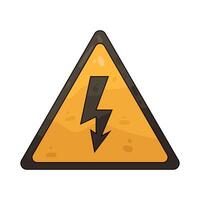 Illustration of High Voltage Warning vector