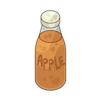 Illustration of Apple juice vector