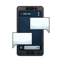 texting on mobile illustration vector