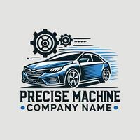 Precise Machine Performs Car Logo vector