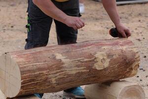 Woodworking Technique Drilling into Logs for Current and Upcoming Projects Effectively photo