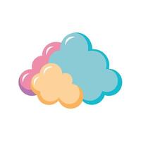 Floating Cloud Art with a Serene Aesthetic vector