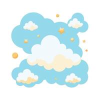 Surreal Cloud Art- A Canvas of the Sky vector