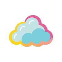Whimsical Cloudscapes in Tranquil Skies vector