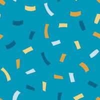 Rectangular confetti particles seamless pattern vector
