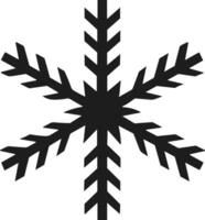Classic Snowflake Silhouette for Winter and Holiday Designs vector