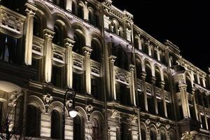 Illuminated Historical Building at Night, showcasing captivating architecture and beauty photo