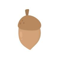 Acorn Flat Design vector
