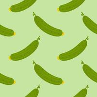 Cucumber seamless pattern. vector