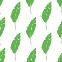 Seamless pattern with tropical leaves doodle for decorative print, wrapping paper, greeting cards, wallpaper and fabric vector