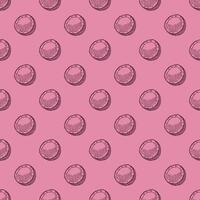Seamless pattern with coconut doodle for decorative print, wrapping paper, greeting cards, wallpaper and fabric vector