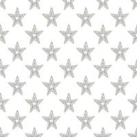 Seamless pattern with cute stars doodle for decorative print, wrapping paper, greeting cards, wallpaper and fabric vector