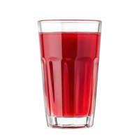 A Glass of Refreshing Red Berry Juice, on transparent background png