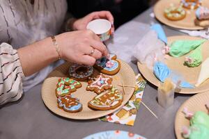 Join us for a delightful Festive Cookie Decorating Event featuring vibrant and colorful designs photo