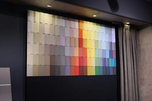 Explore a Color Palette Display for Interior Design Inspiration and Creative Ideas for Spaces photo