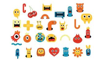cartoon character collection vector