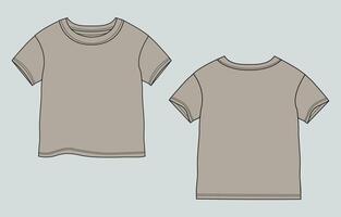 Two t - shirts, one is gray and the other is light gray vector