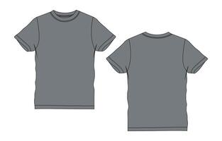 A gray t - shirt with a white background vector
