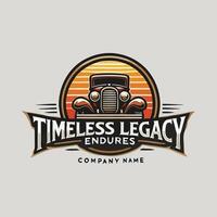 Timeless Legacy Endures Car Logo vector