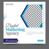 Digital marketing social media post business webinar for social media story, business post or stories banner template geometric shape design for attractive abstract elements post background space vector