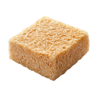A Compressed Block of Dried Instant Noodles, on transparent background png