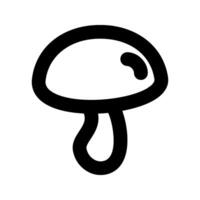 Simple Mushroom icon. The icon can be used for websites, print templates, presentation templates, illustrations, etc vector