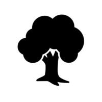 Tree icon for forest and nature sign vector