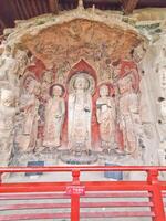 China, Sichuan, 01.01.2024 Huangze Temple is a Buddhist temple who is the only temple that is dedicated to China only Empress Wu Zetian photo