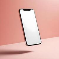 Mobile phone floating photo