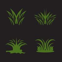Green grass icon and symbol template vector