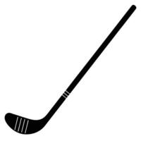 Hockey Stick Silhouette on White Background vector