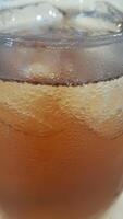 Iced Coffee Cream and Tea, Black Tea and Ice photo