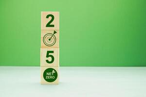 Net-zero emissions in 2050. Save the earth and the environment photo