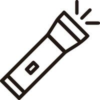A flashlight icon on a white background vector