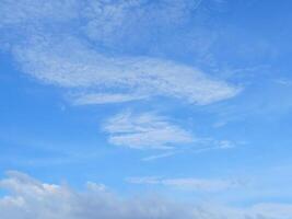 White clouds in sky photo
