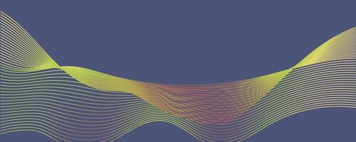 Abstract background with wavy lines. Trendy color of the year 2025 Future Dusk. vector