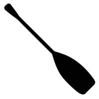 Paddle Silhouette on White Background vector
