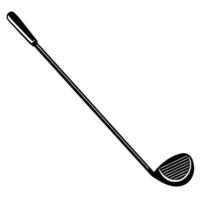 Golf Club Silhouette on White Background vector
