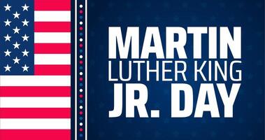 Martin Luther King, Jr. Day background banner or poster design vector