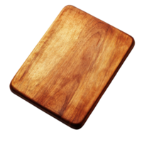 Rustic Wooden Cutting Board with Handle, Durable Kitchen Tool for Food Prep and Serving on Transparent Background png