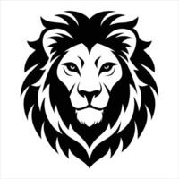 Lion head logo design. vector