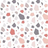 Terrazzo flooring seamless pattern, abstract background vector