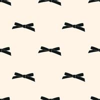 Seamless Pattern with Bow Knots, Gift Ribbons. vector