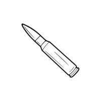 Bullet outline icon illustration vector