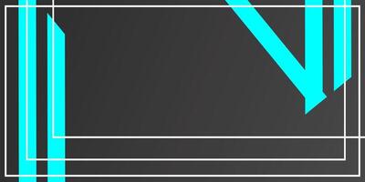 A black and blue abstract background with a square frame vector