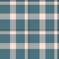 Random background fabric plaid, checking tartan seamless pattern. Velvet check textile texture in cyan and light colors. vector