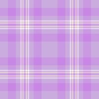 Checks texture pattern textile, ornate tartan check plaid. Nice seamless background fabric in light and violet colors. vector